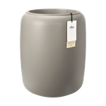 amber beads medium 40cm greige